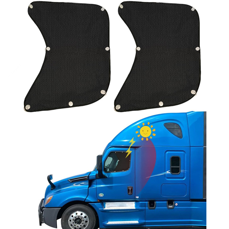 Cross-border semi-trailer sunshade with suction cups