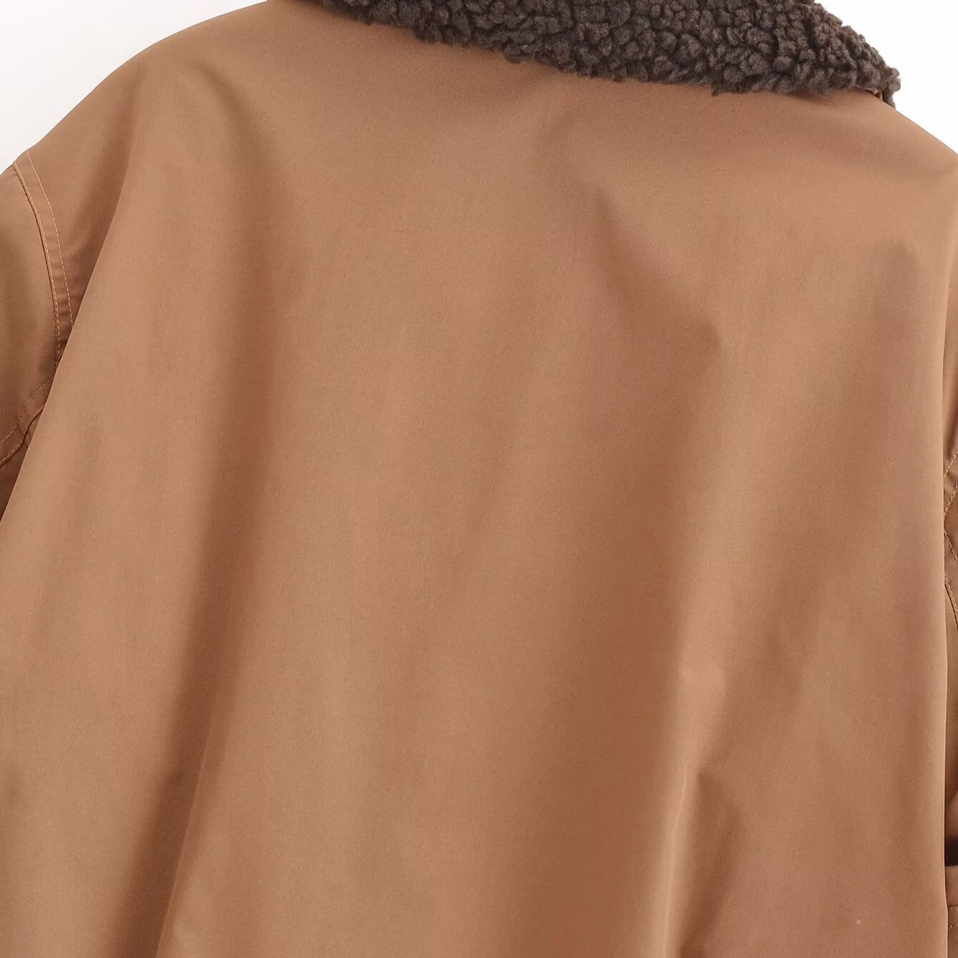 Dammekleeder 2024 Hierscht/Wanter nei Stroossemode Corduroy Kraang Kontrastmantel_voghion.com