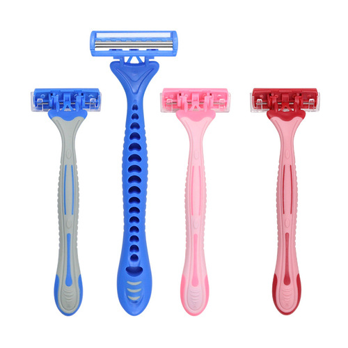 Manual shaving razor for underarm and private area—women's exclusive hair removal tool, featuring a shaving blade designed specifically for women to neatly trim pubic hair.