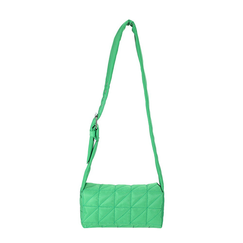 Early autumn new Korean style trendy women's shoulder cotton bag  simple and elegant handbag fashion plaid cotton bag