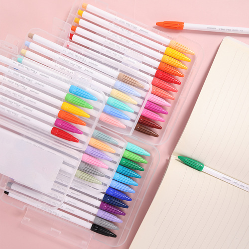  Munami new plus pen fiber pen 3000 white pole water-based pen hook line pen watercolor pen 60 colors