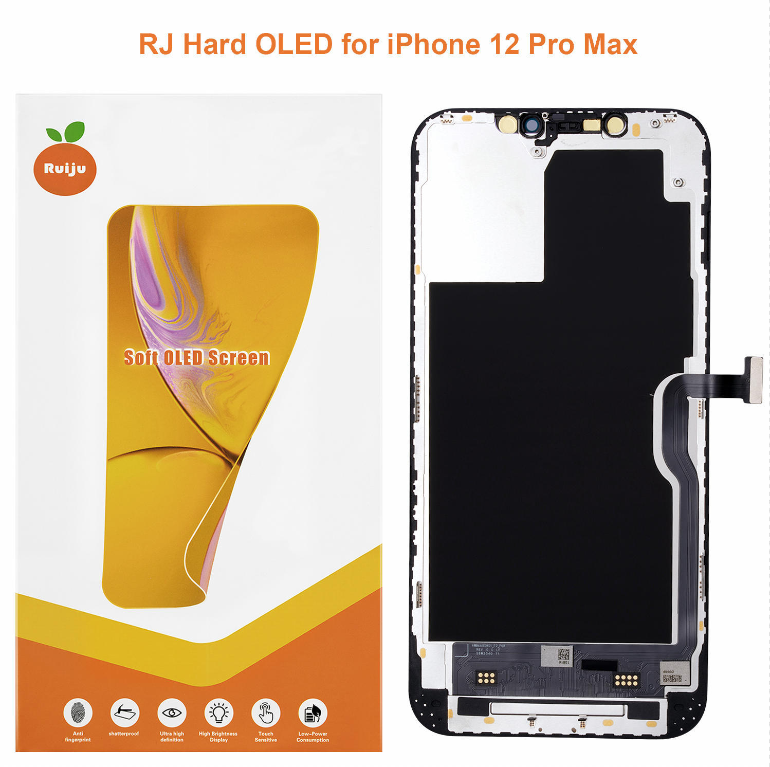Rj Ruiju Apple 12Pro Max Replacement After-Sales Screen Assembly