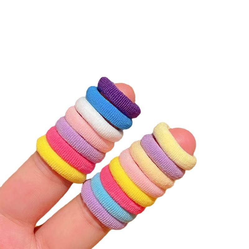 Anillo de cabello de bebé toalla de alta elasticidad para niños anillo de cabello princesa atada banda de goma de cabello niña princesa pequeña 2024