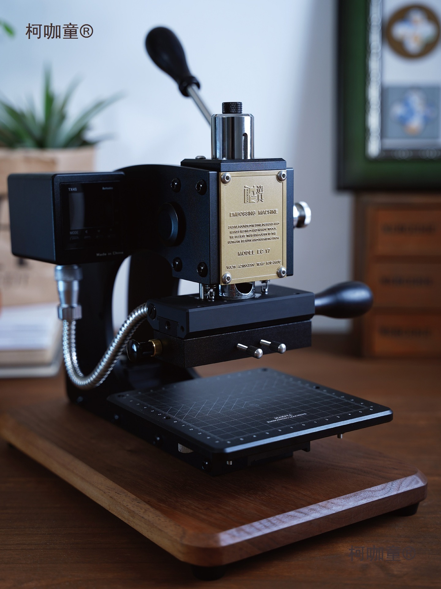 MAXITAEC-17 烫金机logo铜模压印名片皮革包装压痕机手工皮麦太保