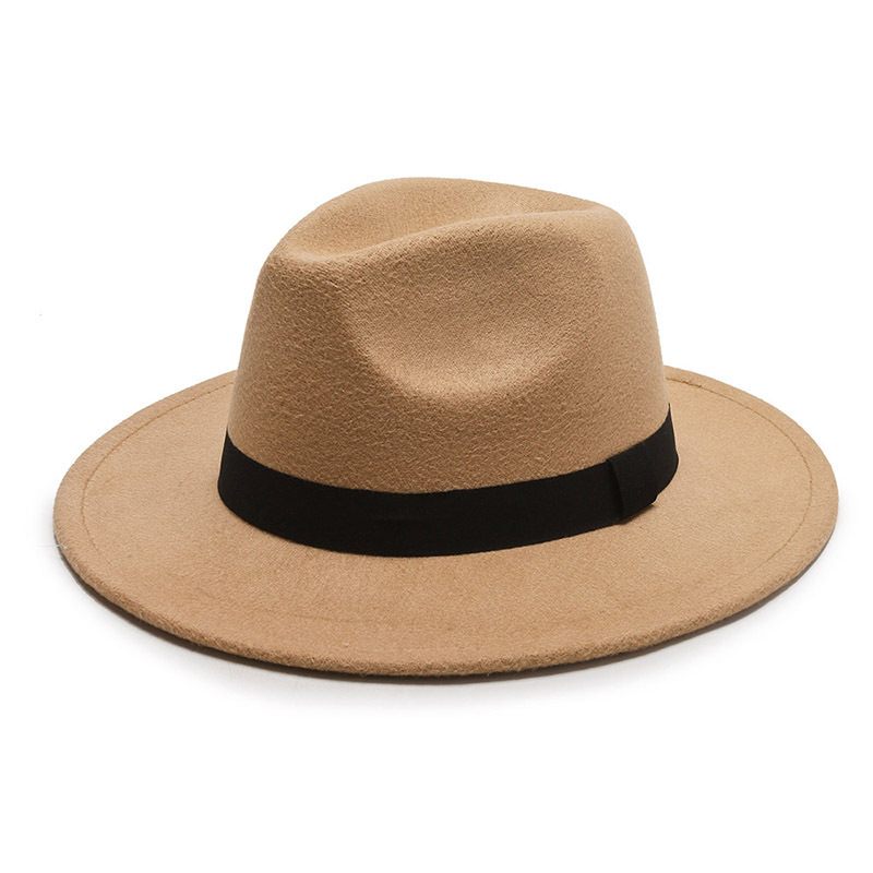 Autumn and winter new middle-aged and elderly woolen hat gentleman hat men's hat outdoor fashion warm jazz hat cross-border