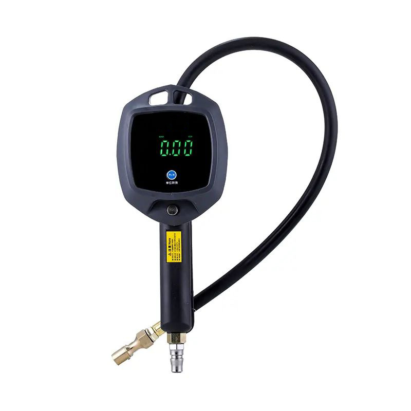 高精度汽车轮胎充气胎压枪数显电子压力表带打气表数字加气胎压表