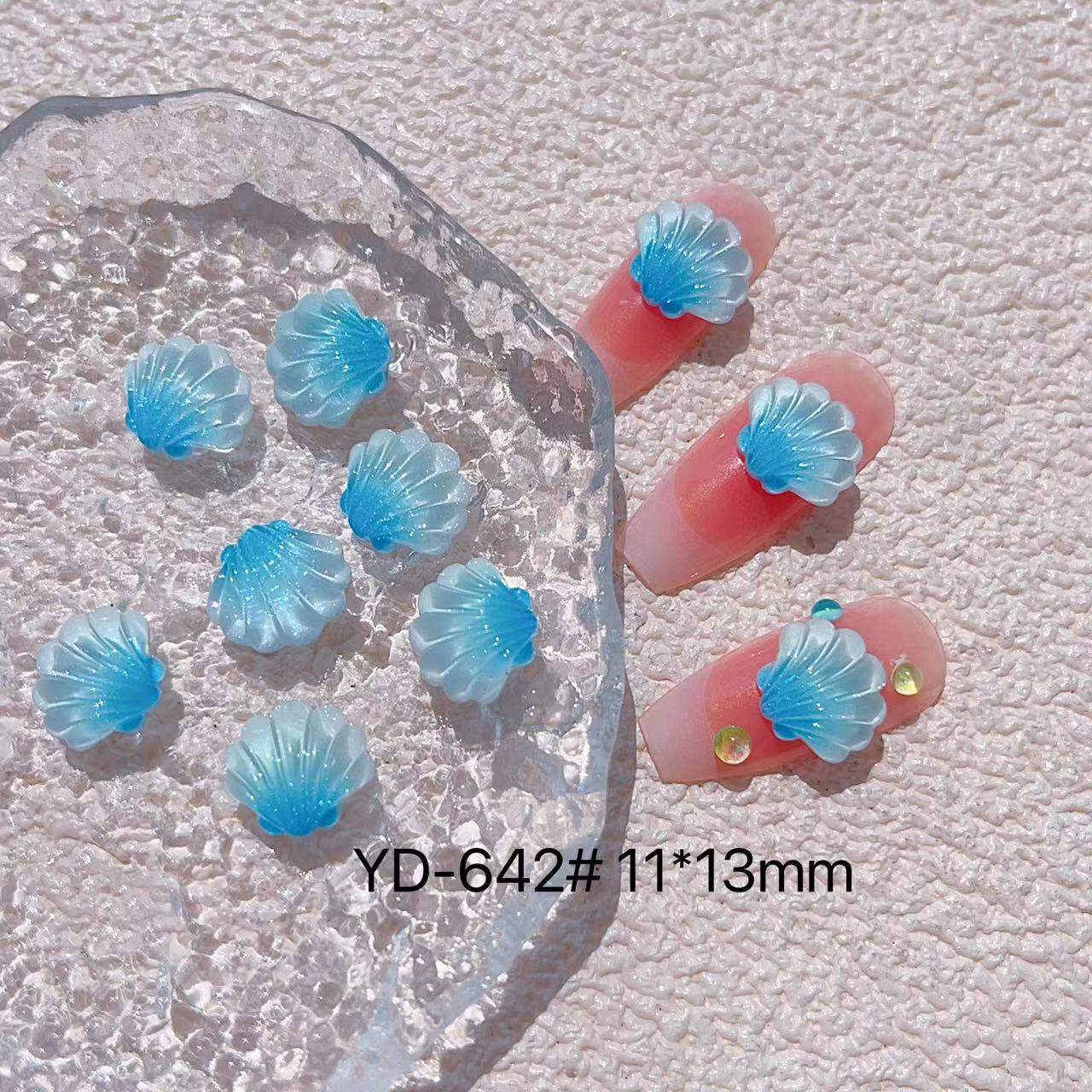 15g Weight Nail Decoration Accessories Nail Supplies 10 PCS/Package Quantity Resin Material Dolphin, Hippocampus, Shell Pattern Cute, Sweet Style Cute Sweet Dolphin Hippocampus Shell Resin Nail Decoration Accessories 10 PCS/Package 6