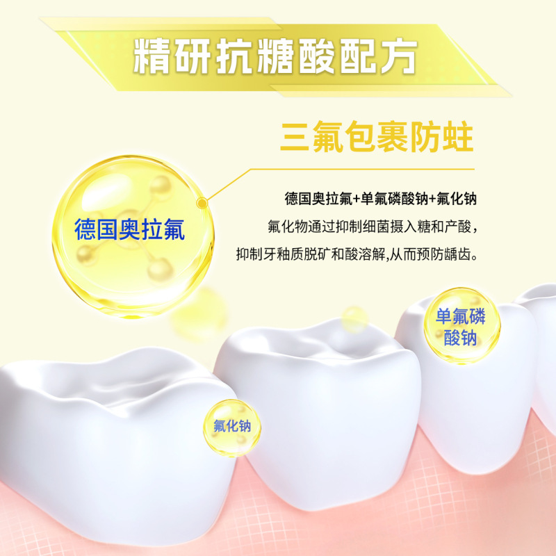 牙医生抗糖防蛀牙膏批发含氟龋齿奥拉氟清新口气去牙渍锁白牙齿|undefined