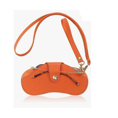 Cross-border halter neck glasses bag, summer sunglasses storage bag, portable sunglasses case, wrist strap, glasses clip