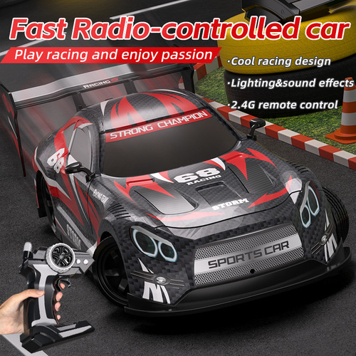 Professional RC remote control car for adults and children, drift car, electric flat sports car model, 4WD racing car toy for boys