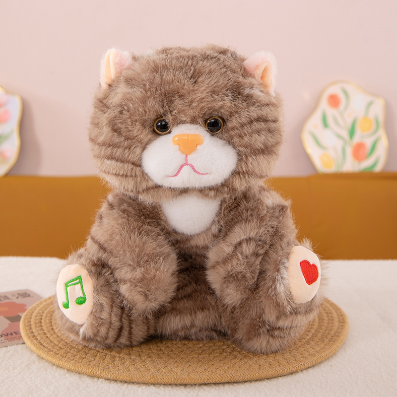 Simulation chaton de couleur claire / Environ 25 cm 0,3 kg