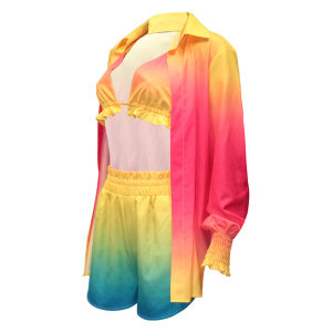 product - wholesale Printed Sexy Beachwear Swimsuit Three-Piece Suit Women - 12