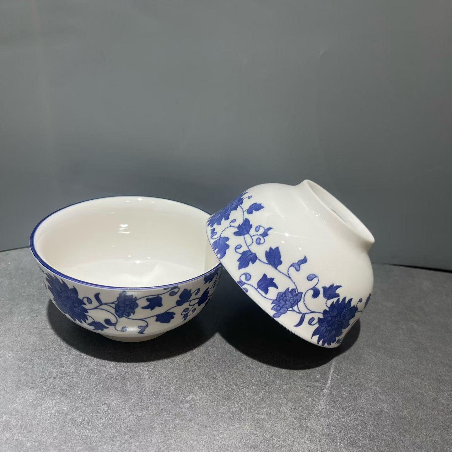 파란 꽃 3.8inch 그릇, 1박스 150개입