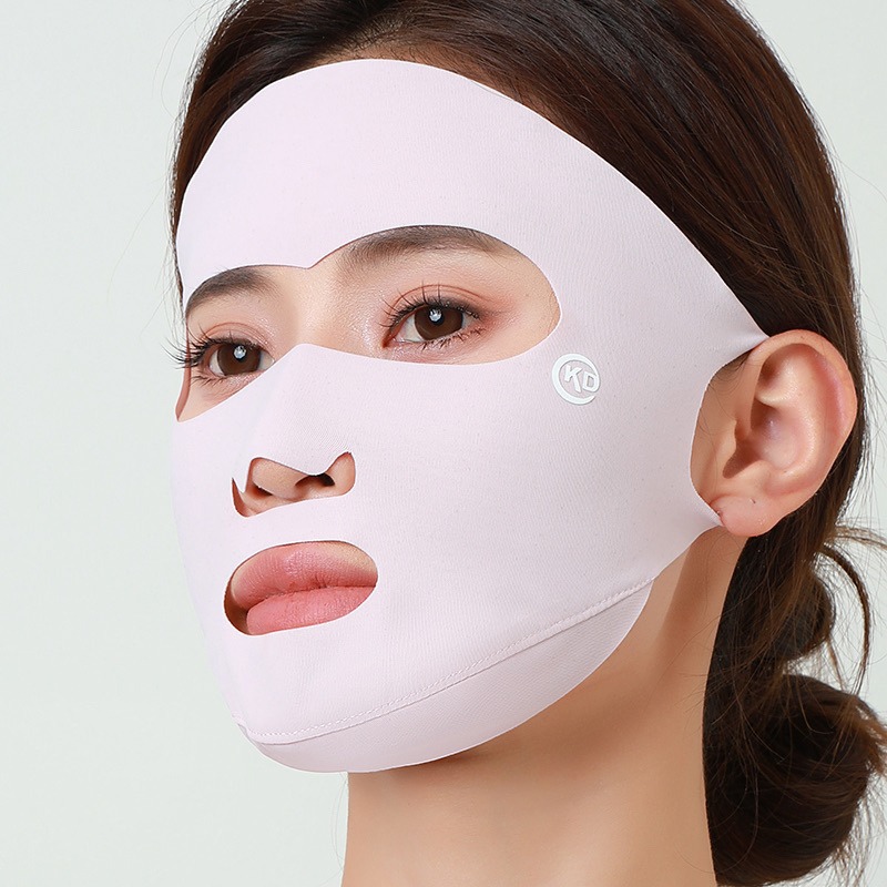 Máscara solar para pesca al aire libre de verano, máscara especial de golf para correr, hielo transpirable, fácil de respirar