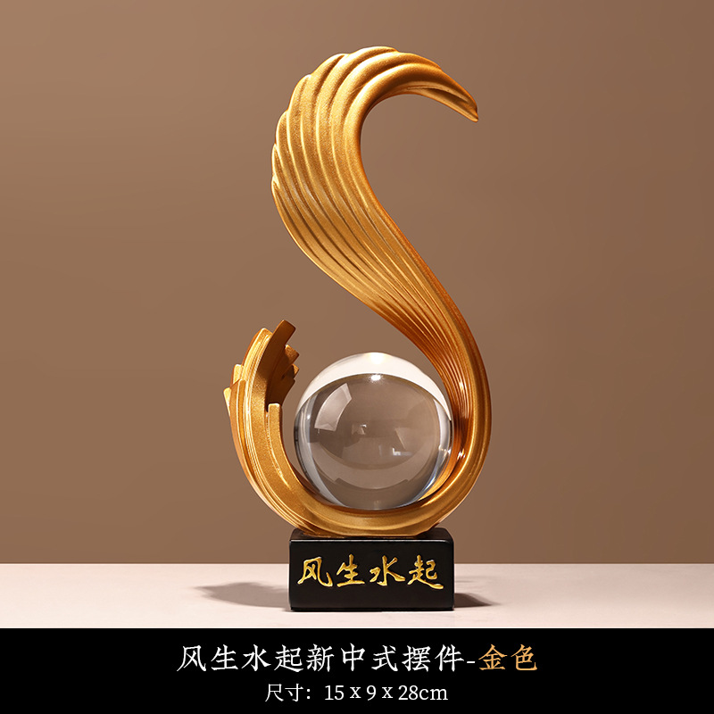 Fengshengshuiqi Wine Cabinet Decorations And Ornaments Light Luxury High-end Living Room T V Cabinet Porch Home Office Gift