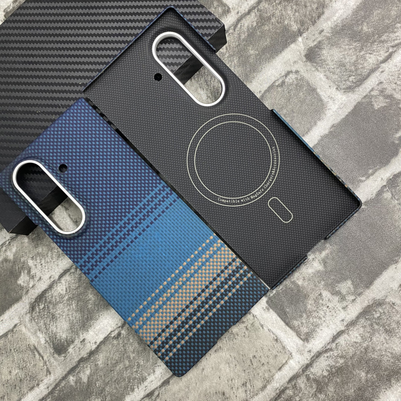 Samsung zfold7 中央軸携帯電話ケース ケブラー磁気 SAMSUNG fold7 アラミド繊維保護に適しています。|undefined