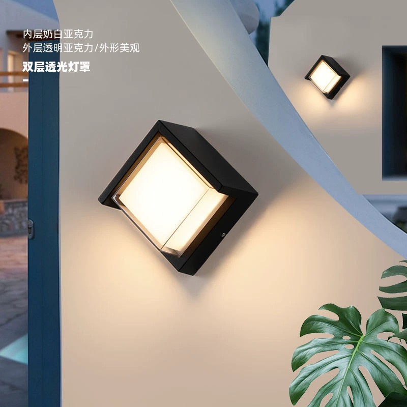 LED атмосферная водонепроницаемая настенная бра для отеля, для лестницы, светильник для беседки