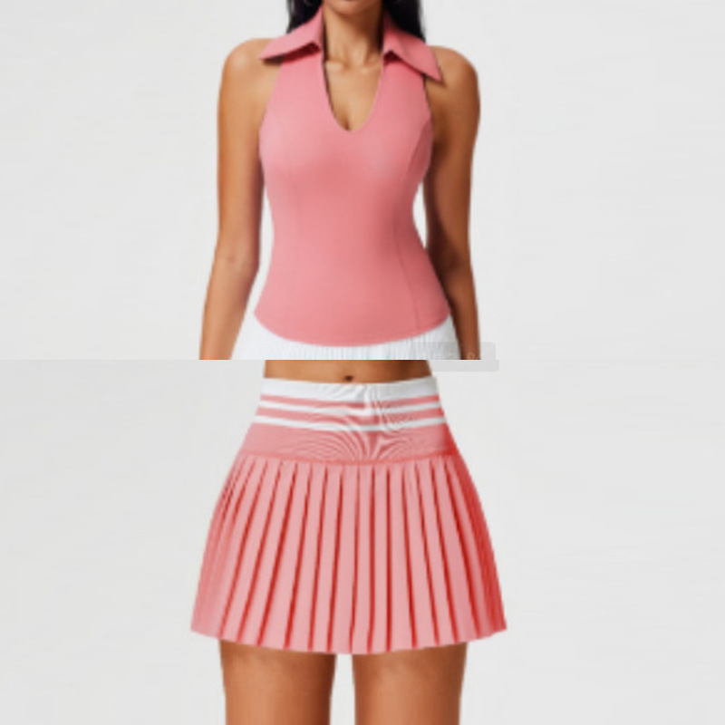 Conjunto de falda deportiva Caijue para golf, tenis y bádminton, antiexposición, para correr al aire libre.