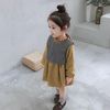 Children's dress with sleeves girl's, vest, Korean style, autumn, long sleeve