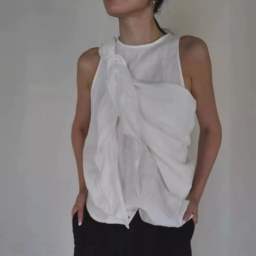 Летняя Новая модная льняная рубашка Dry Crane в японском стиле, ленивая элегантная льняная рубашка, Свободный Тонкий Топ