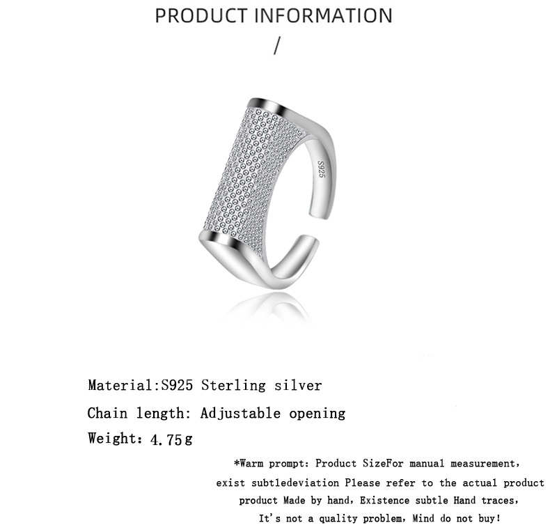 Fashion Geometric Sterling Silver Plating Rings 1 Piece