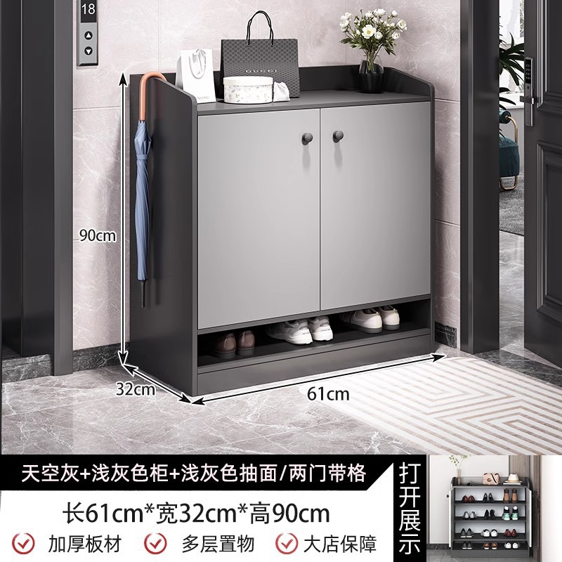 [경쾌한 럭셔리 2도어 무서랍] 스카이그레이 61*32*90cm