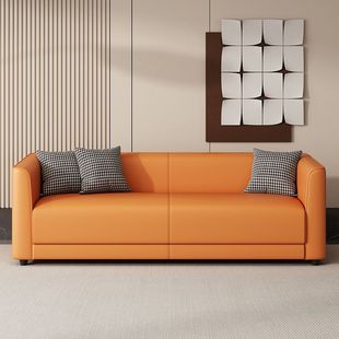 # Modern Minimalist Italian Style Small Apartment Sofa Living Room Double Three-Person Bedroom Rental Room Apartment Clothing Store Cat Scratch Skin