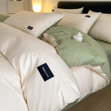 床上四件套全棉100纯棉被套床单三件套2024新款被罩床笠床上用品4