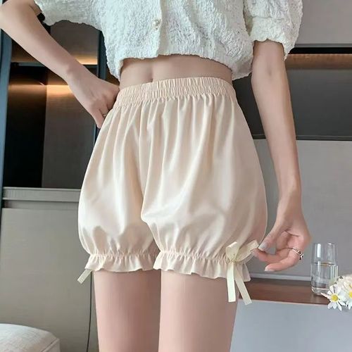 Women's Summer Thin Safety Pants, Non-see-through JK Lolita Pumpkin Leggings, Outerwear Loose Lantern Skirt Shorts