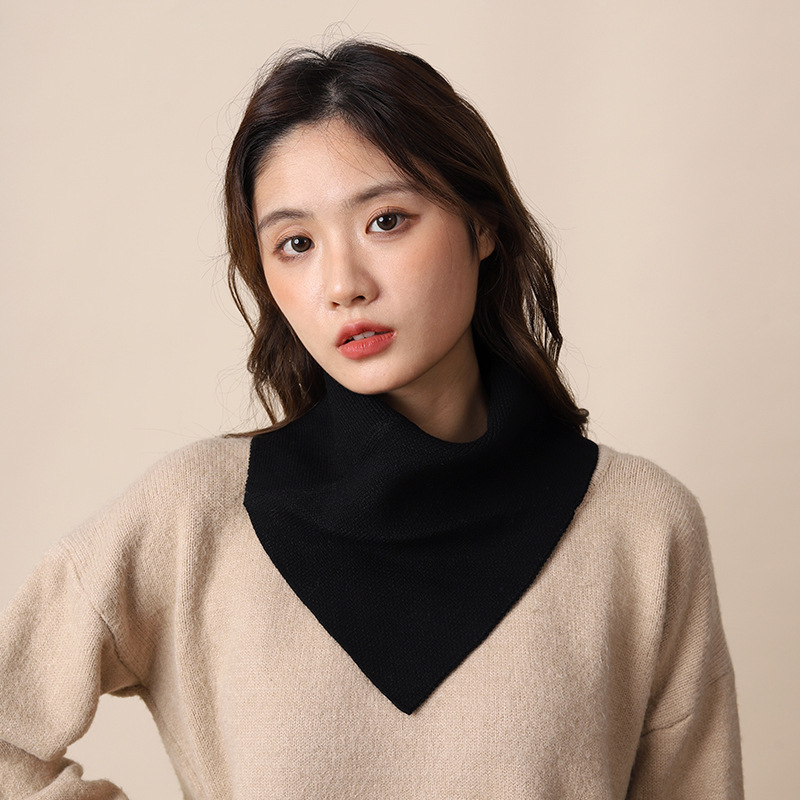 新款围巾三角巾时尚简约百搭保暖围脖女薄款韩系护颈椎脖套韩版|undefined