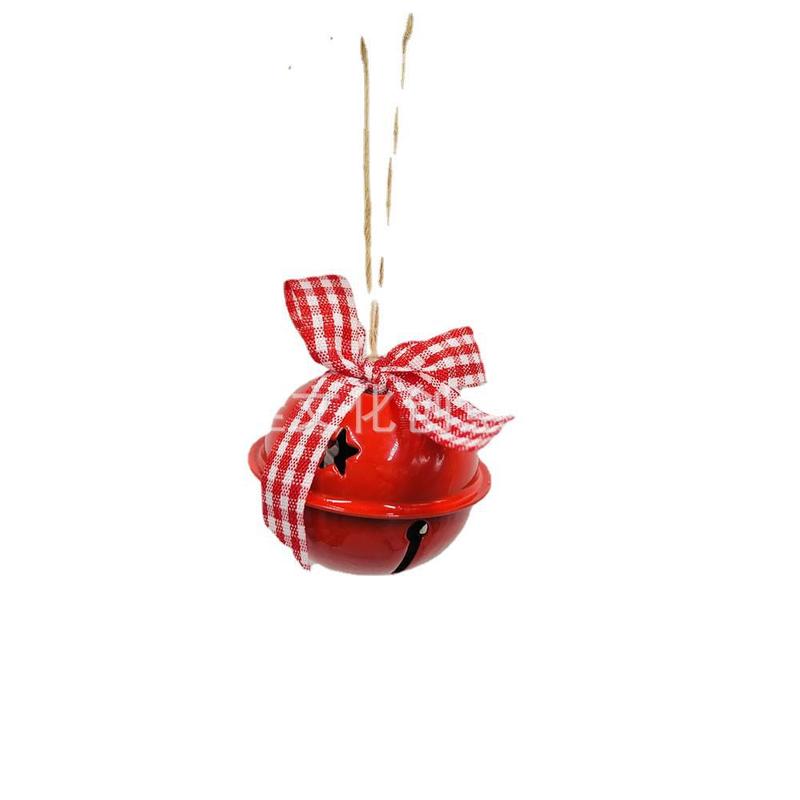 メーカー直販クリスマス鈴鉄芸円鈴クリスマスツリー装飾ストラップ部品蝶結び麻縄ストラップ|undefined