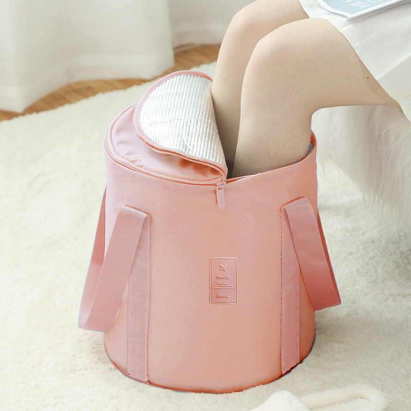Foot bath bucket folding portable calf thermal insulation foot bath bucket household foot wash basin fumigation foot wash bucket deep bucket wholesale