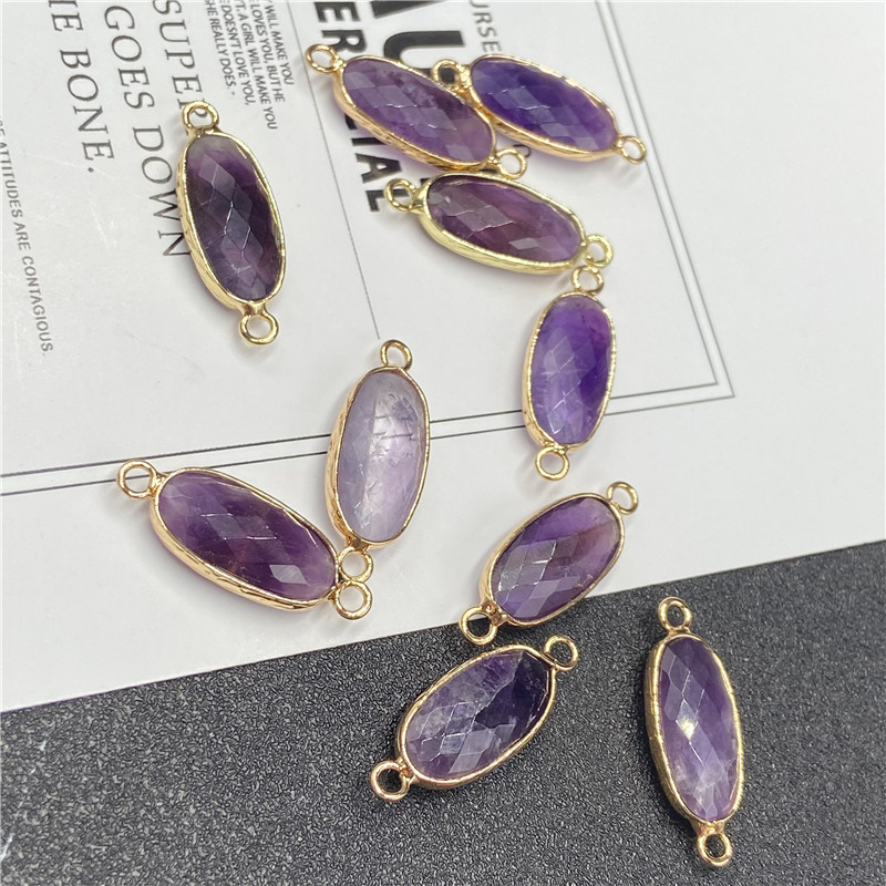 2g Weight Pendant Jewelry Making Type Pendant Necklace Classification Gem Material Multicolor Pattern Polishing Design Retro Style White, Purple Color Gem Multicolor Pendant Pendant Necklace 4