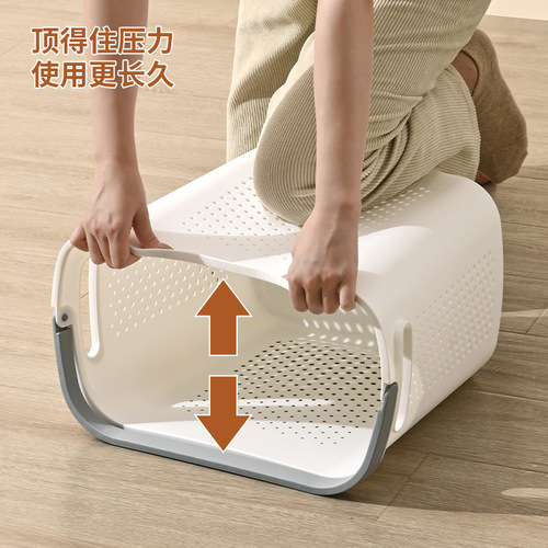 Xingyou dirty clothes basket home bathroom bathroom laundry basket for dirty clothes partition storage basket light luxury dirty clothes basket