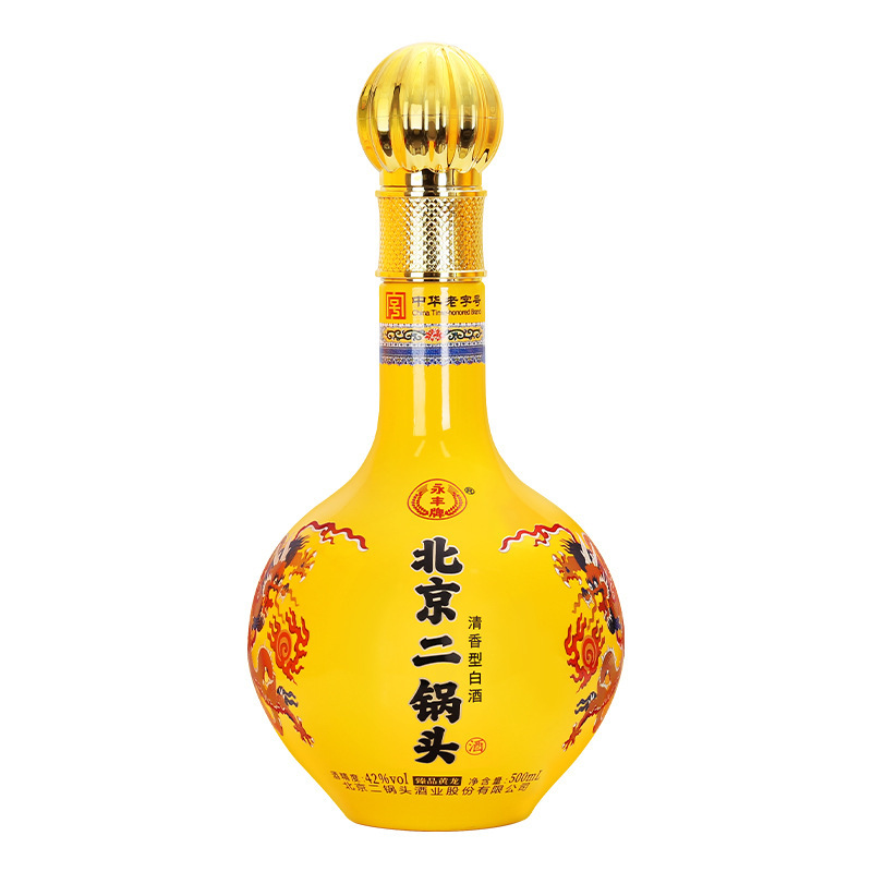 永丰牌北京二锅头黄龙 清香型白酒 42度 500ml包邮！|undefined