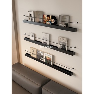 Nordic Metal Iron Art Wall-Mounted Wall Living Room Wall Simple Book and Newspaper Rack Decorative Magazine Storage Display Rack
