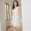 summer The New South Oil High-end Boutique French temperament senior heavy industry Mosaic Sleeveless knitting Dress