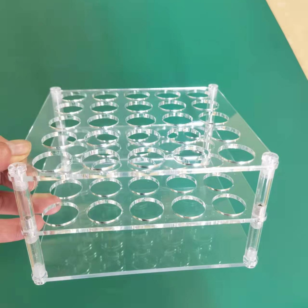 有机玻璃采样管架 孔径18 64孔  孔径25 36孔