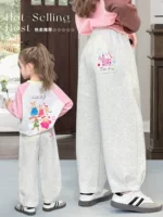 Spring casual trousers, детская летняя спортивная форма, западный стиль