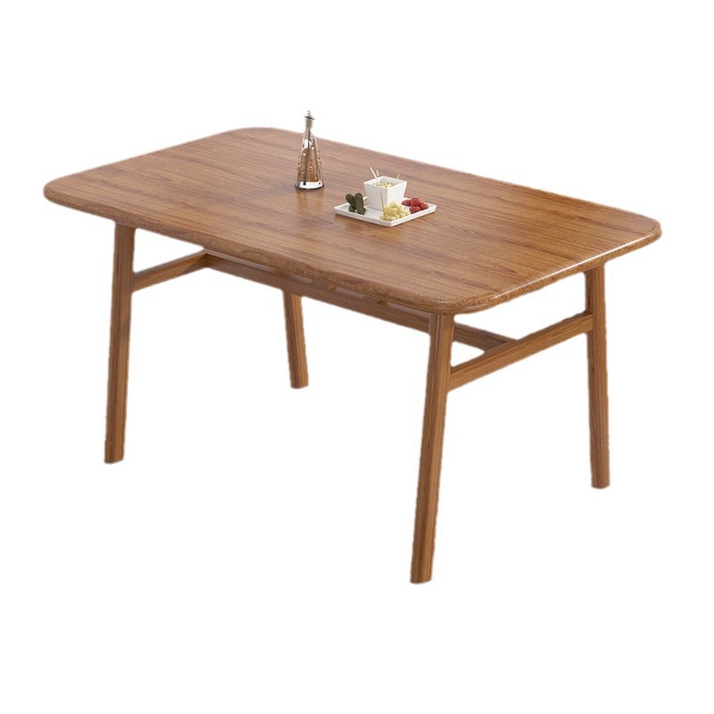Fábrica directa mesa de comedor nórdica doméstica pequeña mesa de comedor simple mesa de comedor de lujo ligera combinación de mesa de comedor de madera sólida