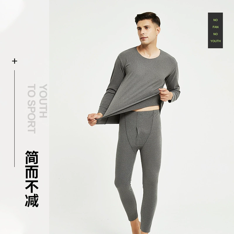 Бесшовное термобелье, мужское утолщенное осеннее белье на флисовой подкладке и осенние брюки, теплые немецкие Модные осенние брюки с постоянной температурой, зимний костюм