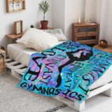 Гимнастическое мягкое фланелевое одеяло, подарок на день рождения