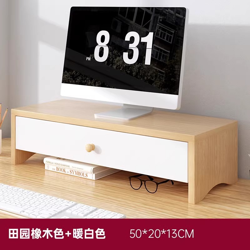 Soporte Elevador para Monitor de Paneles de Madera