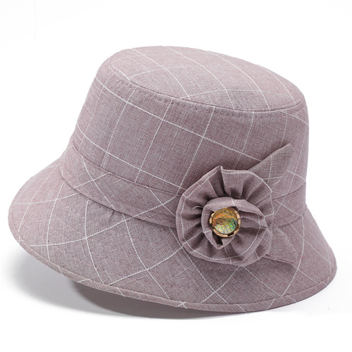 Ladies' single-hat for middle-aged and elderly women, grandmothers, spring and autumn thin elderly sun hat, summer grandmother, mother, fisherman's hat