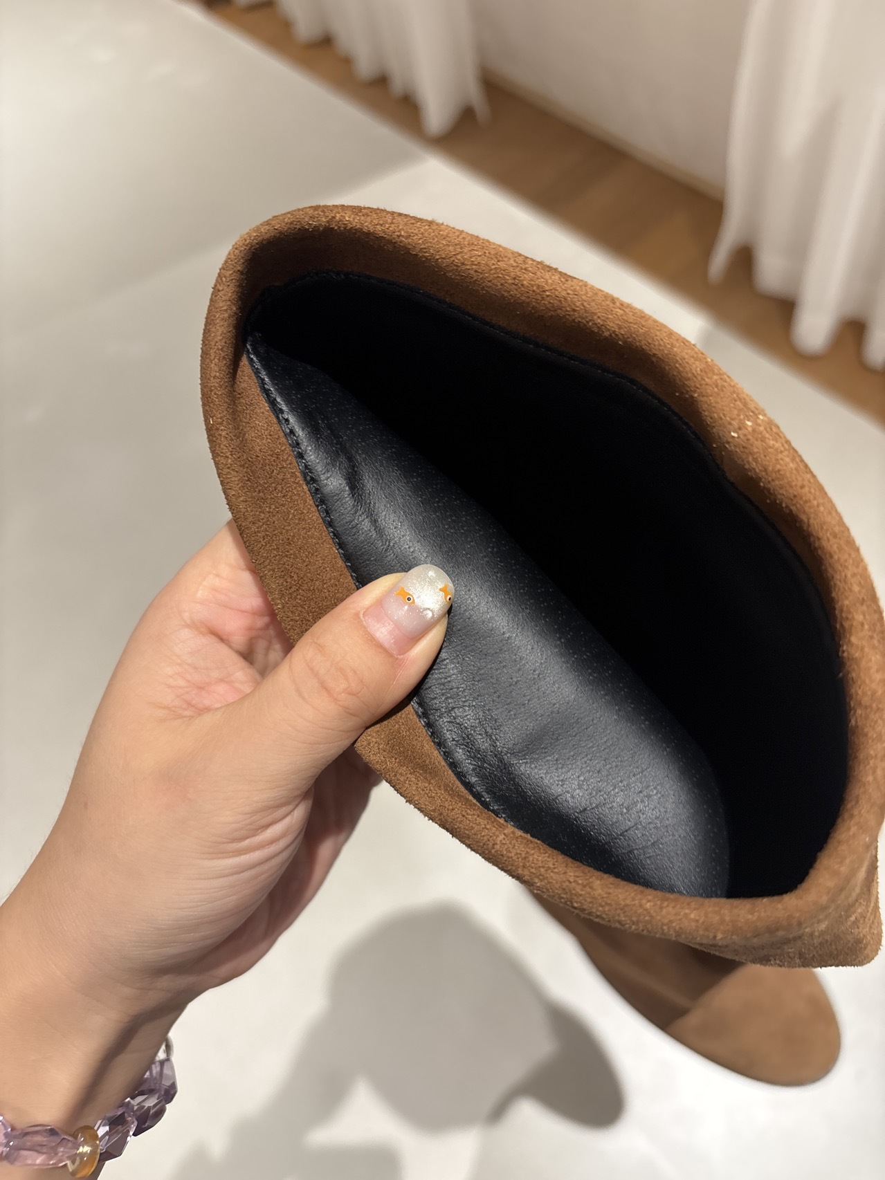 plush Women's Boots, Chunky Heel High Boots, Round Toe Low Heel Western Cowboy Boots 2025 Fall/Winter New Arrivals_voghion.com