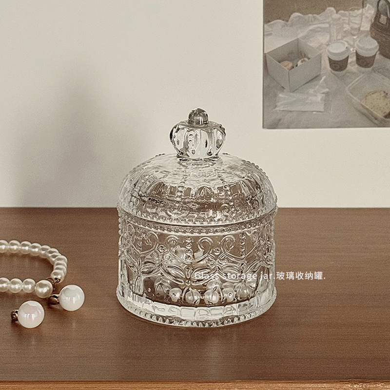 2025 New High-End Exquisite Earrings, Earrings, Necklaces, Bracelets, Accessible Luxury Glass Jars, Ins Jewelry Boxes, Storage Boxes