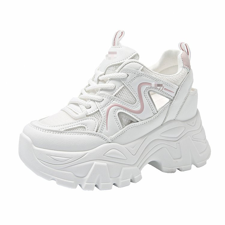 Zapatos de papá de mujer pequeña altura interior sandalias de mujer 2026 zapatos de verano de mujer ventilados huecos zapatos casuales