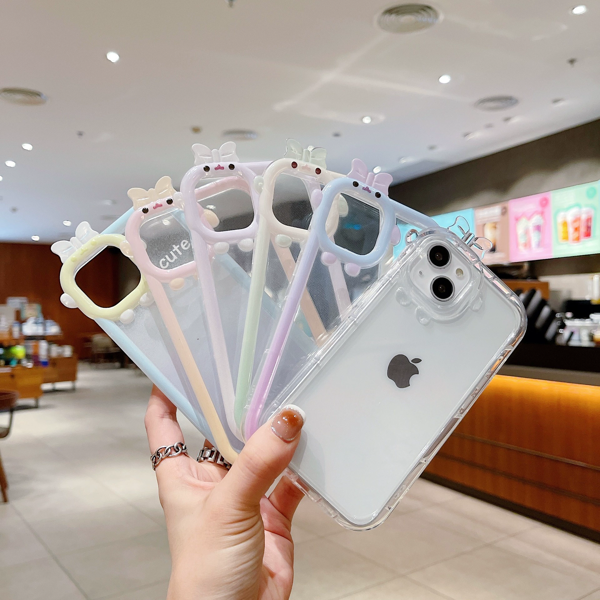 Apple, чехол для телефона, прозрачный совместимый монстр, iPhone 13, защитный чехол, iphone, 11promax, интернет-знаменитость