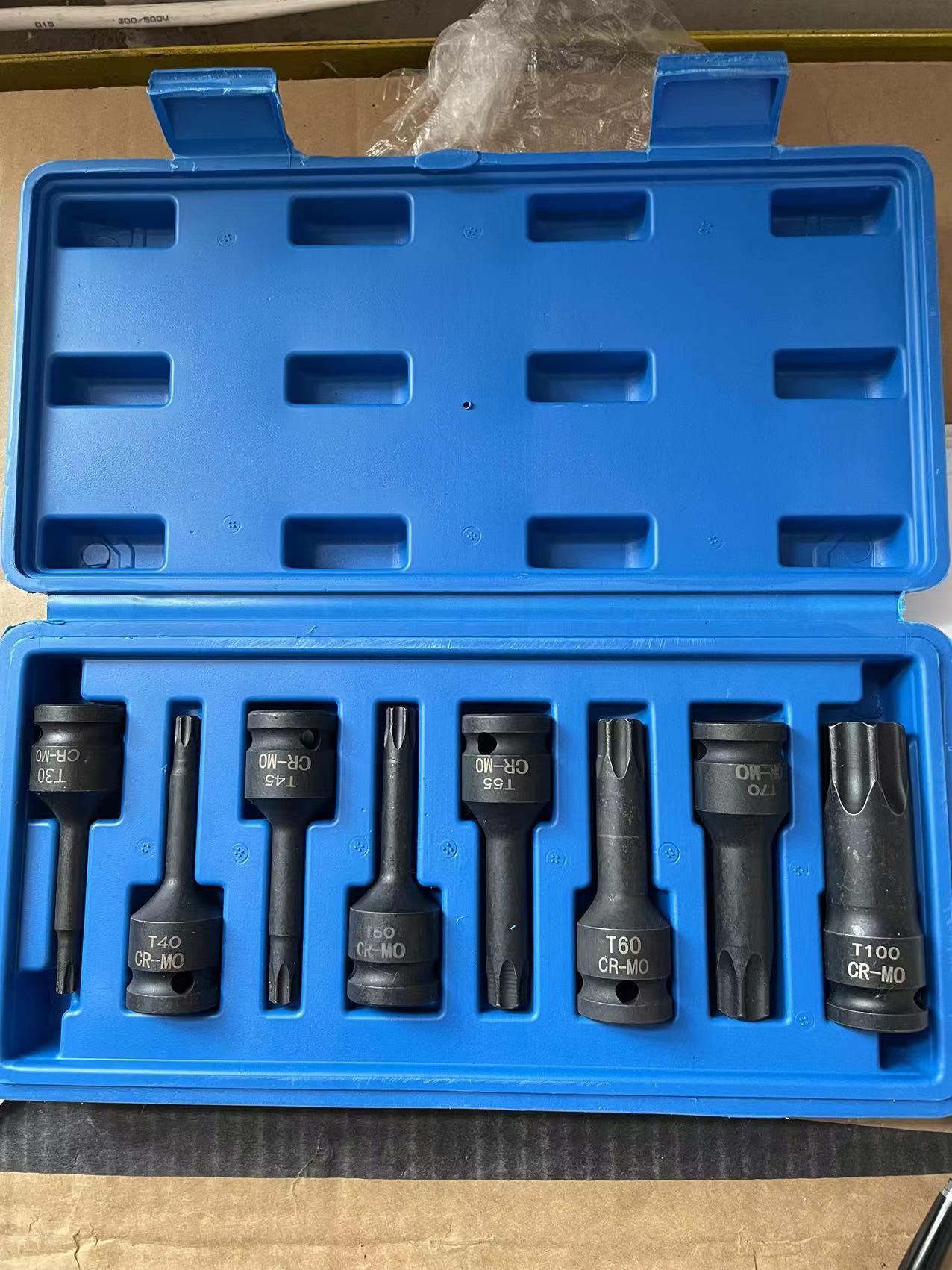 Juego de 10 Llaves de Impacto Neumáticas Integradas de 1/2, Herramienta Manual Neumática de 12.5 mm, Juego de Llaves de Impacto Hexagonales