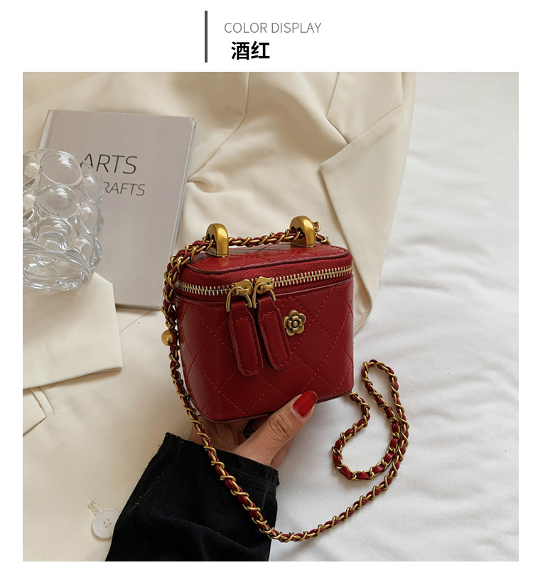 Mini Rhombus Chain Small Bag For Women 2021 New Lipstick Pack Shoulder Women's Bag Fashion Korean Casual Messenger Bag display picture 14